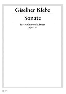 Klebe, G: Sonata op. 14