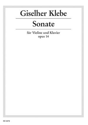 Klebe, G: Sonate op. 14