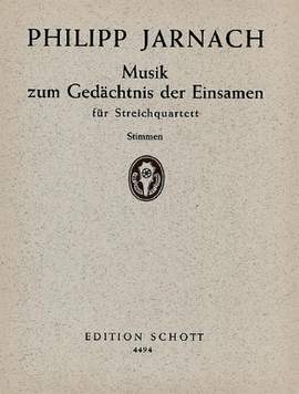 Jarnach, P: Musik zum Gedächtnis der Einsamen