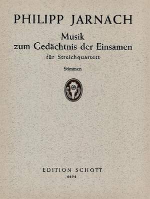 Jarnach, P: Musik zum Gedächtnis der Einsamen