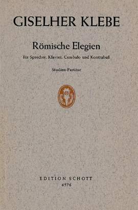 Klebe, G: Römische Elegien op. 15
