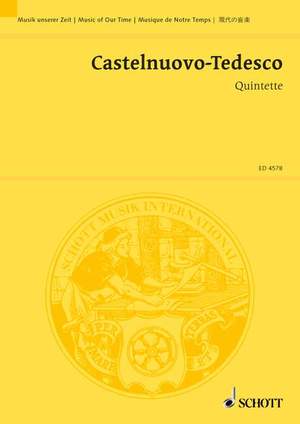 Castelnuovo-Tedesco, M: Quintet F Major op. 143