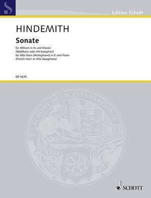 Hindemith, P: Alto Horn Sonata (1943)