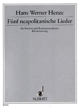 Henze, H W: Cinque canzoni napoletane