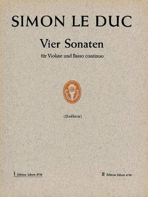 Leduc, S: 4 Sonaten Vol. 1