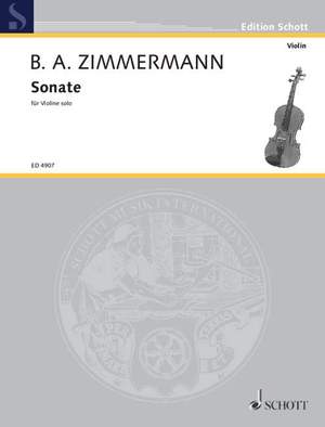 Zimmermann, B A: Sonate