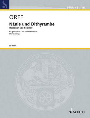 Orff, C: Nänie und Dithyrambe