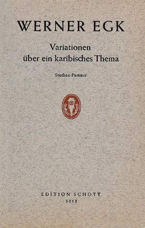 Egk, W: Variationen über ein karibisches Thema