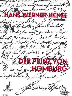 Henze, H W: Der Prinz von Homburg