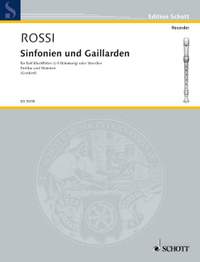 Rossi, S d: Sinfonien und Gaillarden