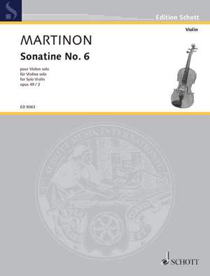 Martinon, J: Sonatine Nr. 6 op. 49/2