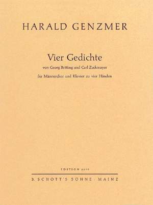 Genzmer, H: Vier Gedichte GeWV 61