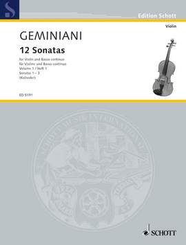 Geminiani, F: 12 Sonatas op. 1 Vol. 1