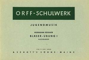 Regner, H: Bläser-Übung Vol. 1