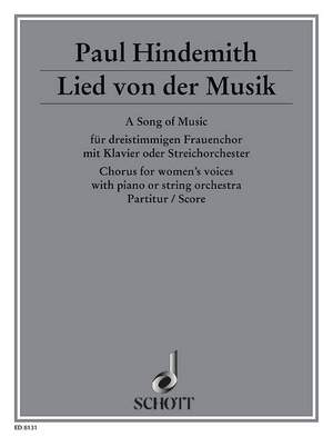 Hindemith, P: A Song of Music