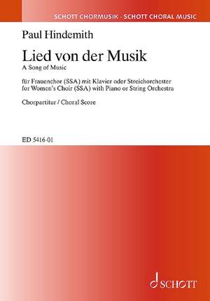Hindemith, P: A Song of Music