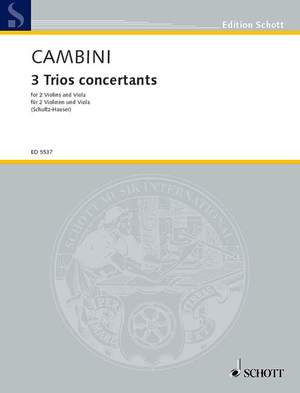 Cambini, G G: 3 Trios concertants
