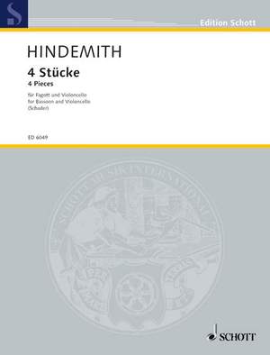 Hindemith, P: 4 Pieces