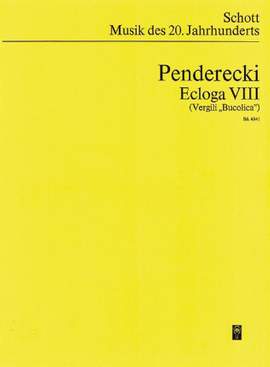 Penderecki, K: Ecloga VIII