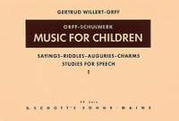 Orff, G: Sayings - Riddles - Auguries - Charms