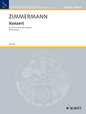 Zimmermann, B A: Violin Concerto