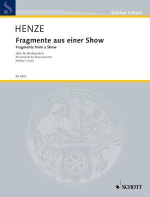 Henze, H W: Fragmente aus einer Show