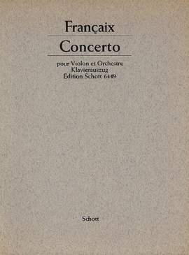 Françaix, J: Concerto N° 1