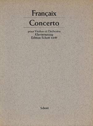 Françaix, J: Concerto N° 1