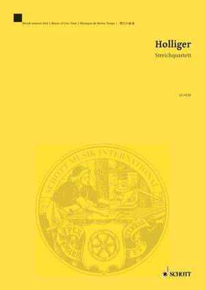 Holliger, H: String Quartet