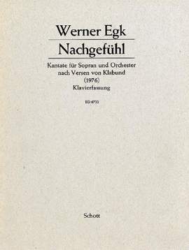 Egk, W: Nachgefühl