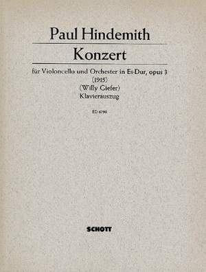 Hindemith, P: Cello Concerto Eb Major op. 3