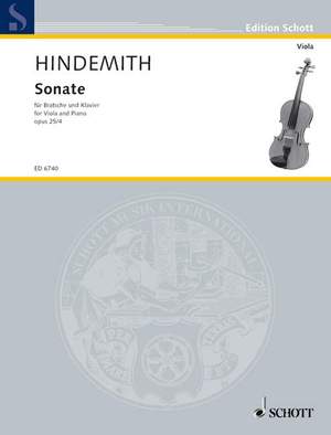 Hindemith, P: Viola Sonata op. 25/4