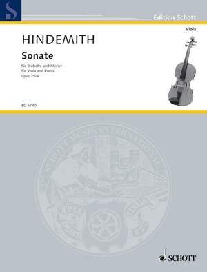 Hindemith: Viola Sonata op. 25/4