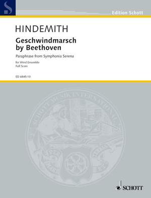 Hindemith, P: Geschwindmarsch by Beethoven