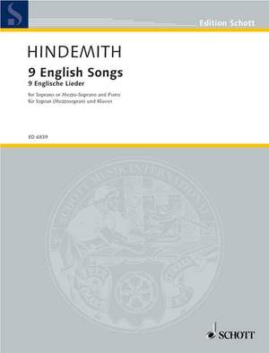 Hindemith, P: 9 English Songs