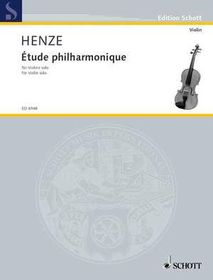 Henze, H W: Étude philharmonique