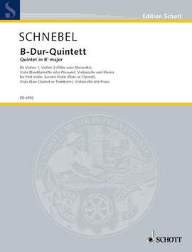 Schnebel, D: Quintet B flat Major B flat major