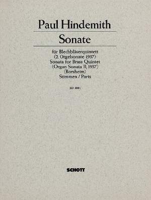 Hindemith, P: 2. Sonata