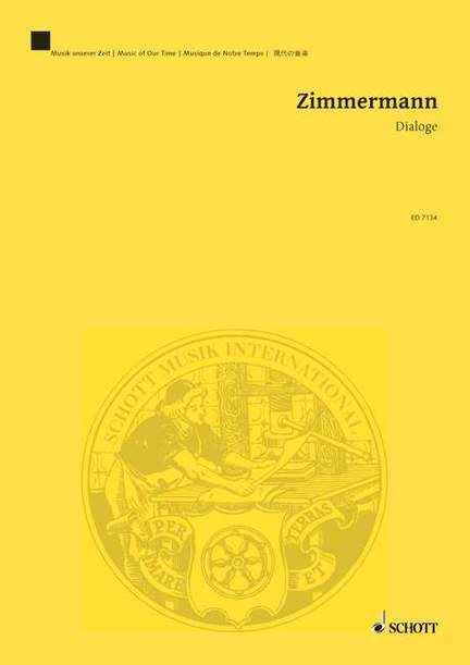 Zimmermann, B A: Dialoge