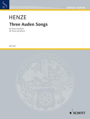 Henze, H W: Three Auden Songs