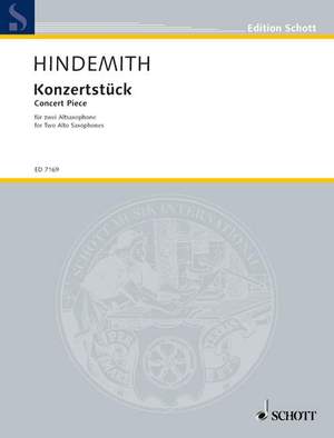 Hindemith, P: Konzertstück for 2 Saxophones