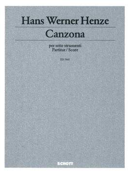 Henze, H W: Canzona