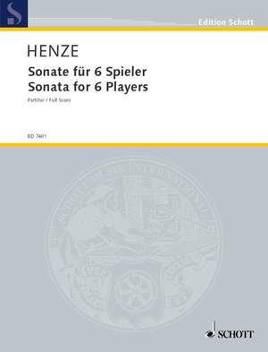 Henze, H W: Sonata for 6 Players