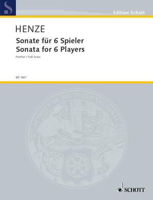 Henze, H W: Sonate für sechs Spieler