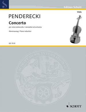 Penderecki, K: Viola Concerto