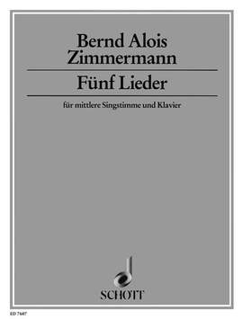 Zimmermann, B A: Five Songs