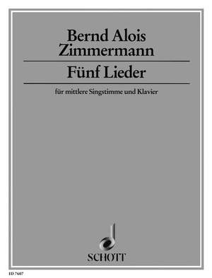 Zimmermann, B A: Five Songs