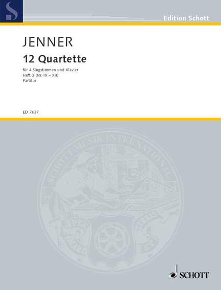 Jenner, C U G: Zwölf Quartette Issue 3