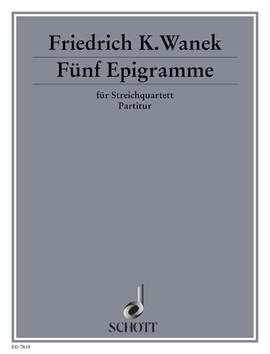 Wanek, F K: 5 Epigramme