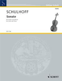 Schulhoff, E: Sonate WV 91